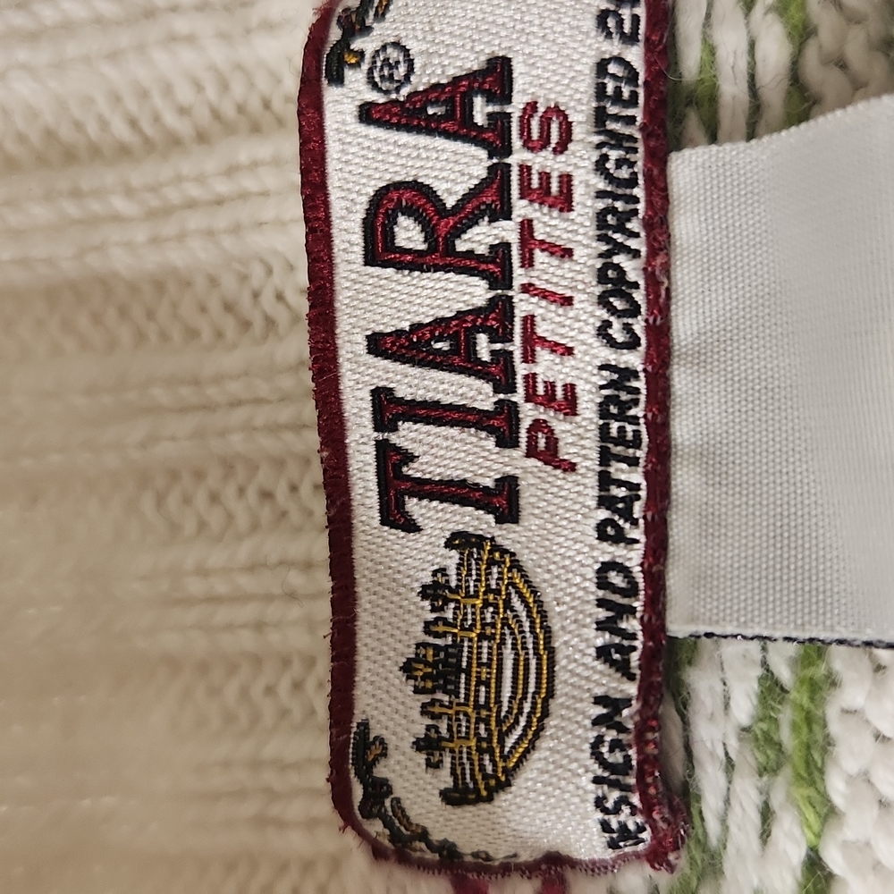 Tiara. Ivory Nordic Pattern Button-Down Multi Col… - image 5